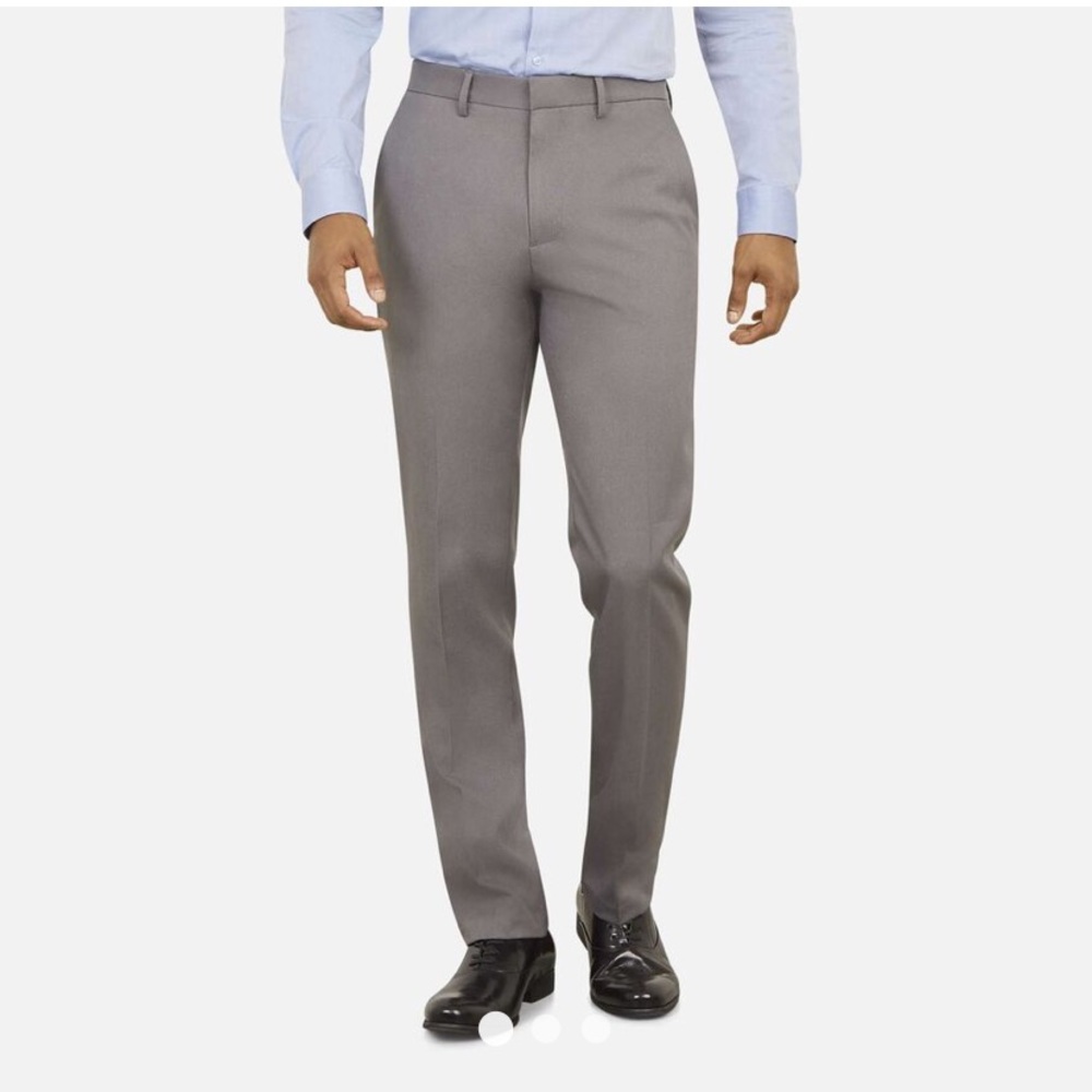 KENNETH COLE REACTION HEATHER GAB SLIM FIT PANTS